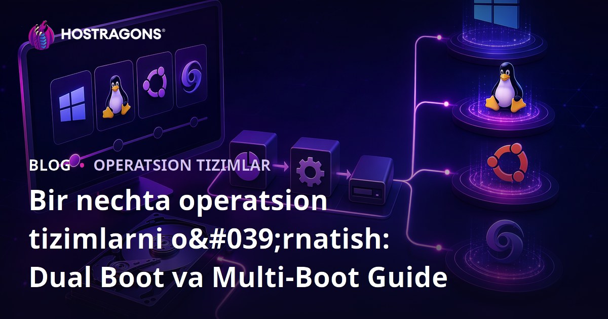 Bir nechta operatsion tizimlarni o'rnatish: Dual Boot va Multi-Boot Guide