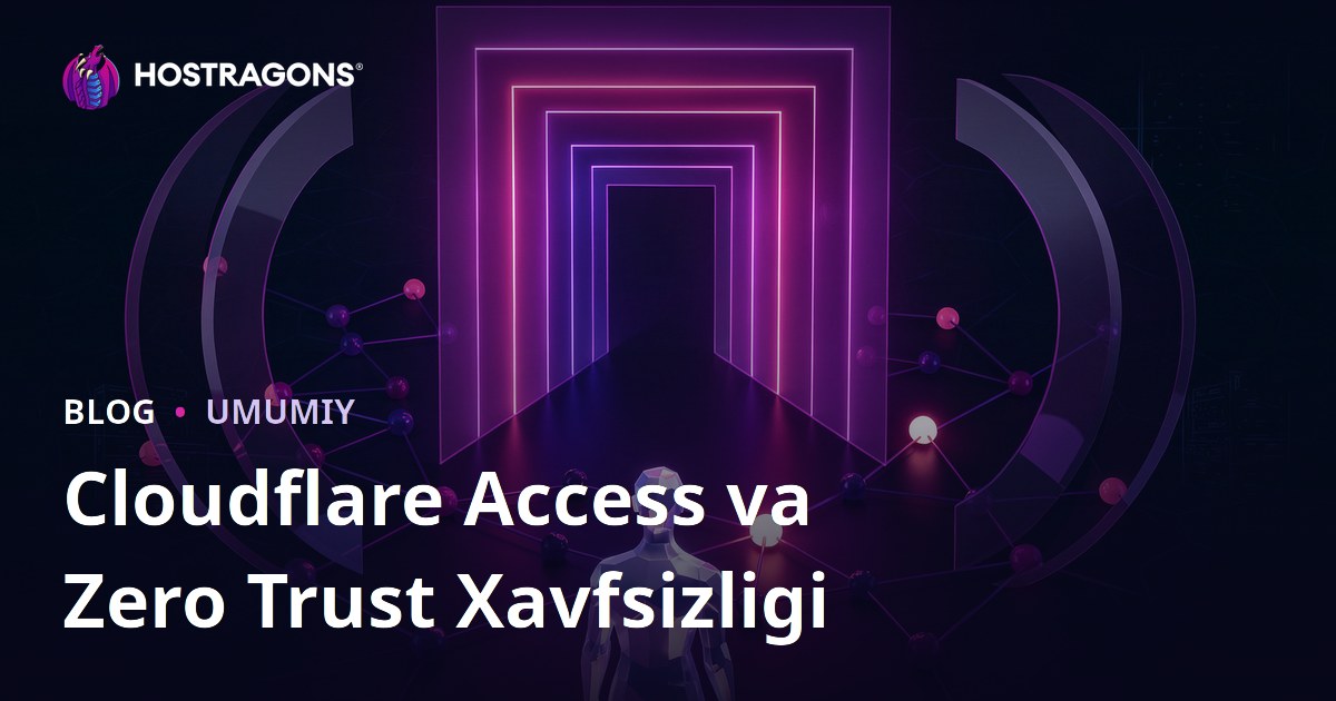 Cloudflare Access va Zero Trust Xavfsizligi