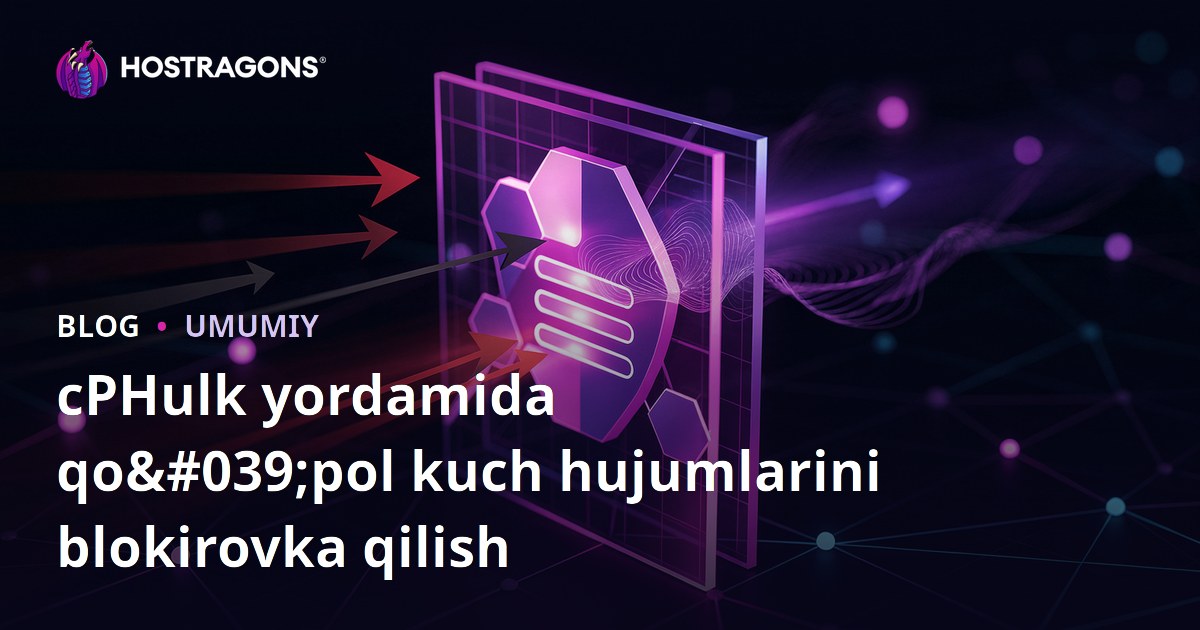 cPHulk yordamida qo'pol kuch hujumlarini blokirovka qilish