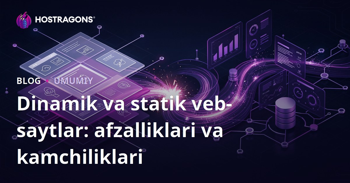 Dinamik va statik veb-saytlar: afzalliklari va kamchiliklari