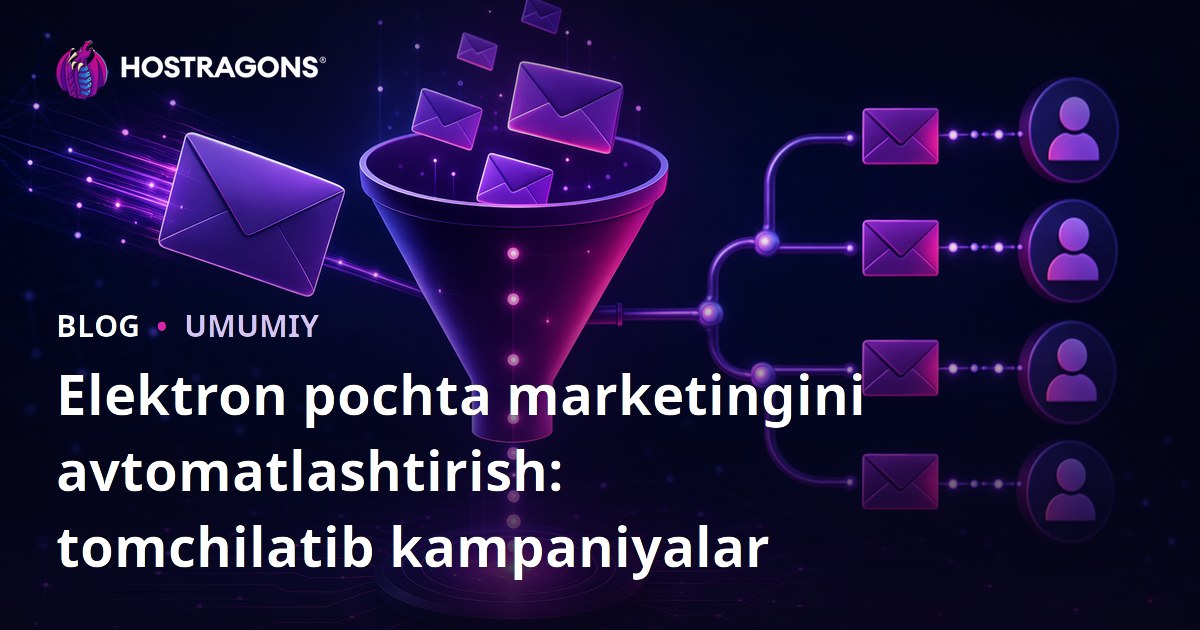 Elektron pochta marketingini avtomatlashtirish: tomchilatib kampaniyalar