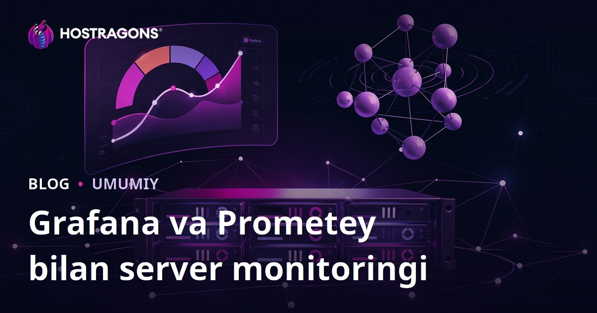 Grafana va Prometey bilan server monitoringi