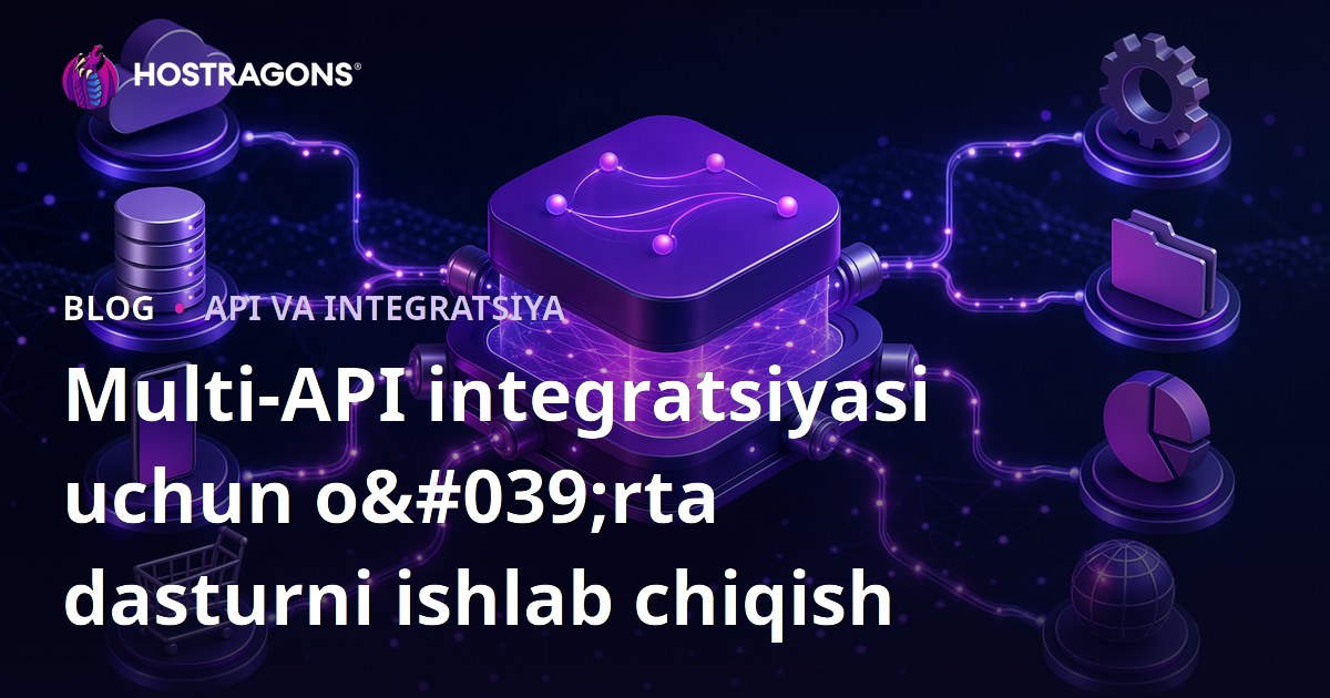 Multi-API integratsiyasi uchun o'rta dasturni ishlab chiqish