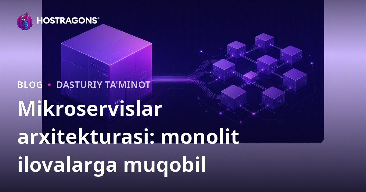 Mikroservislar arxitekturasi: monolit ilovalarga muqobil