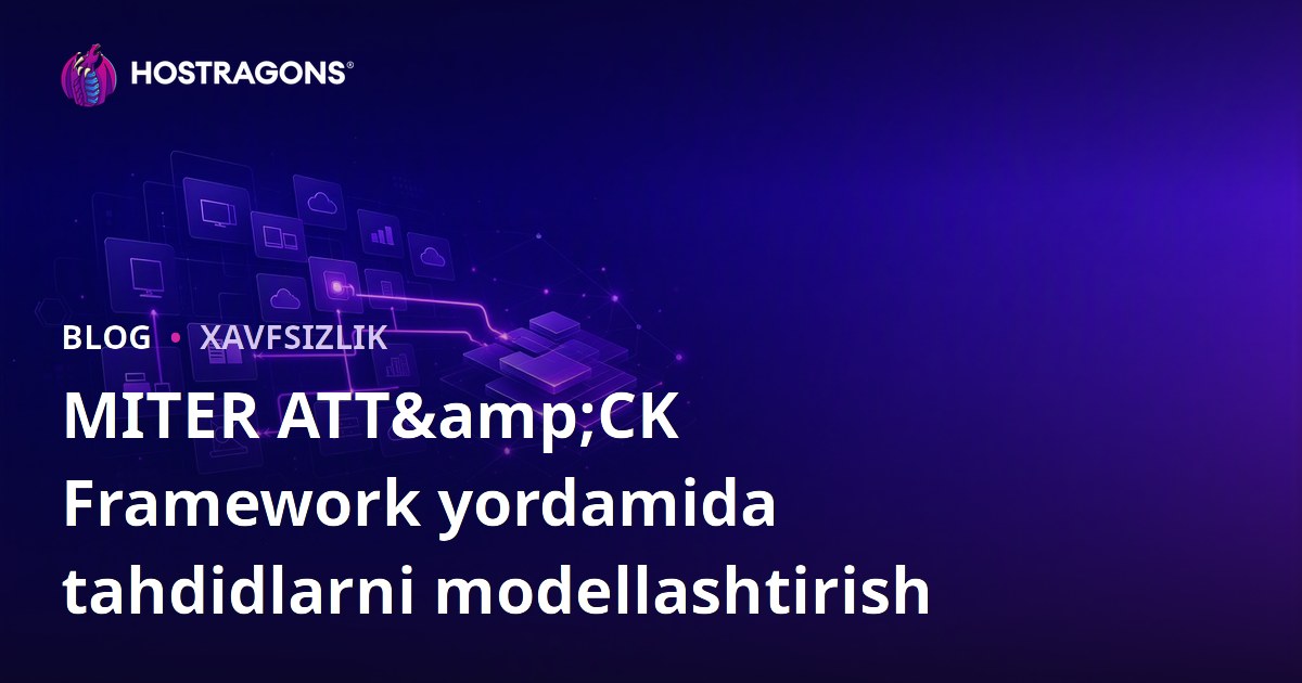 MITER ATT&CK Framework yordamida tahdidlarni modellashtirish