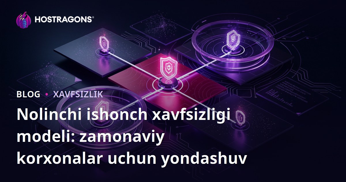 Nolinchi ishonch xavfsizligi modeli: zamonaviy korxonalar uchun yondashuv