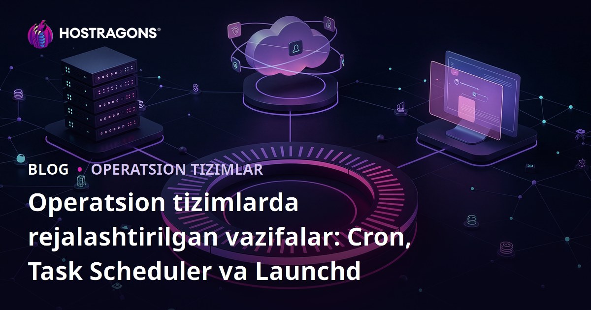 Operatsion tizimlarda rejalashtirilgan vazifalar: Cron, Task Scheduler va Launchd