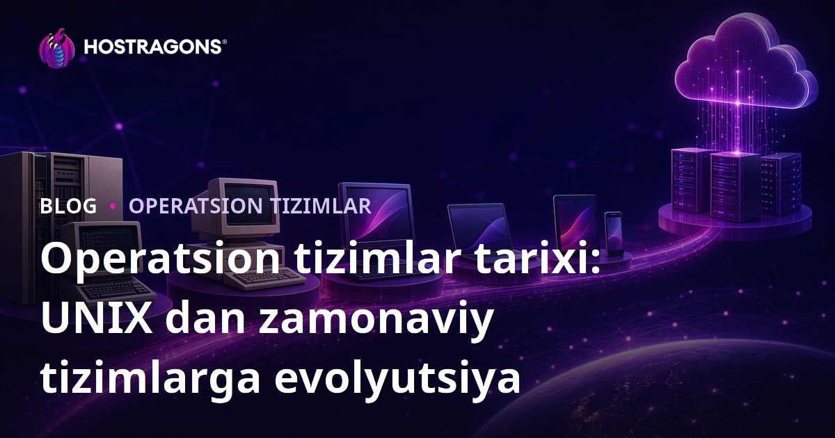 Operatsion tizimlar tarixi: UNIX dan zamonaviy tizimlarga evolyutsiya