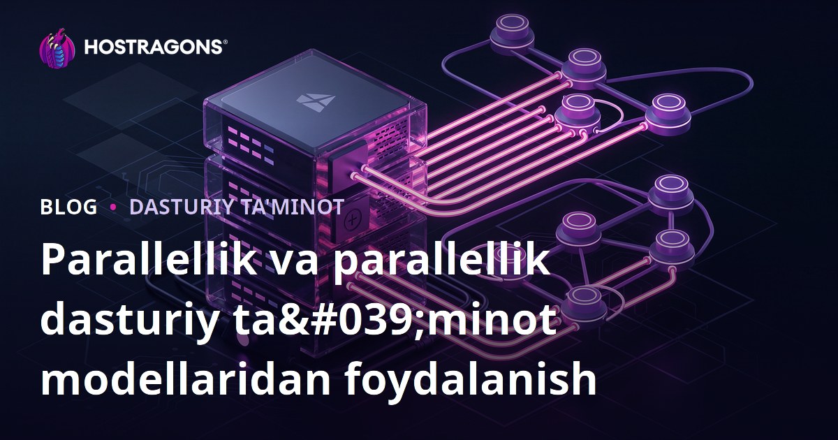 Parallellik va parallellik dasturiy ta'minot modellaridan foydalanish