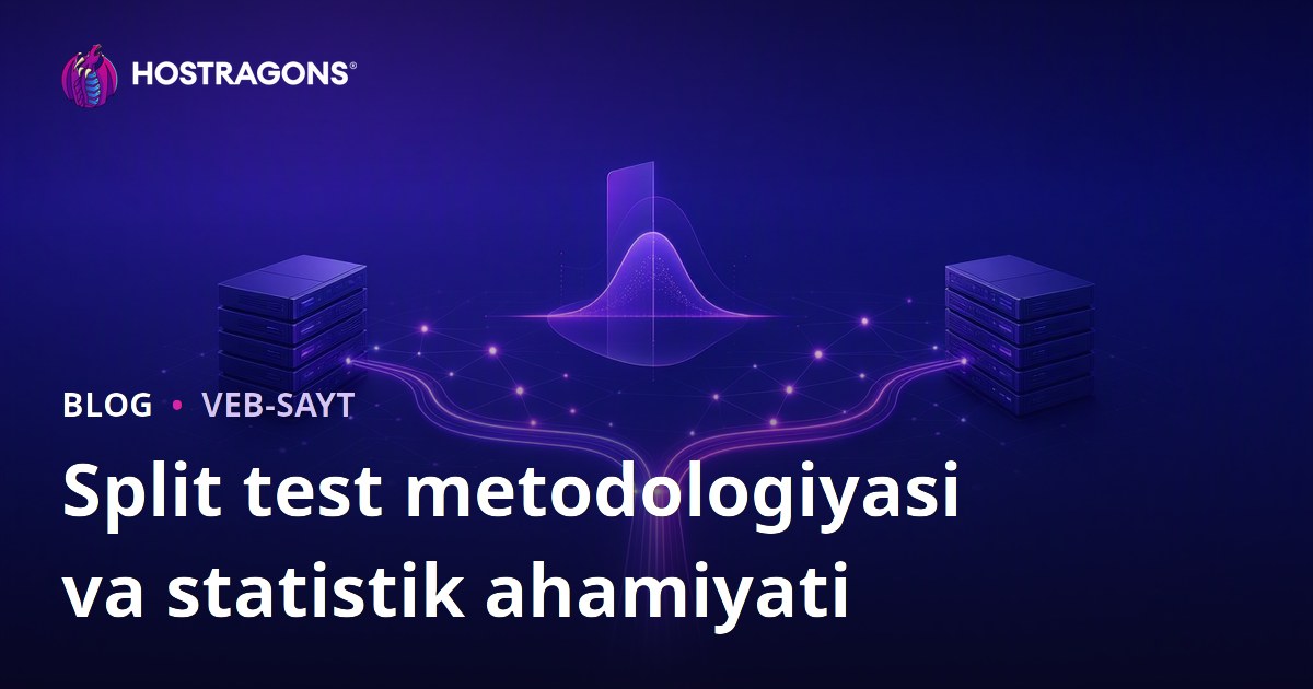 Split test metodologiyasi va statistik ahamiyati