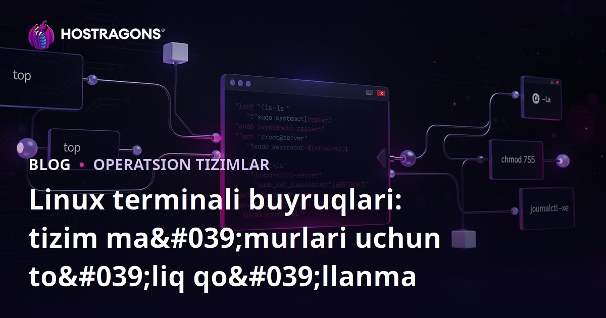 Linux terminali buyruqlari: tizim ma'murlari uchun to'liq qo'llanma