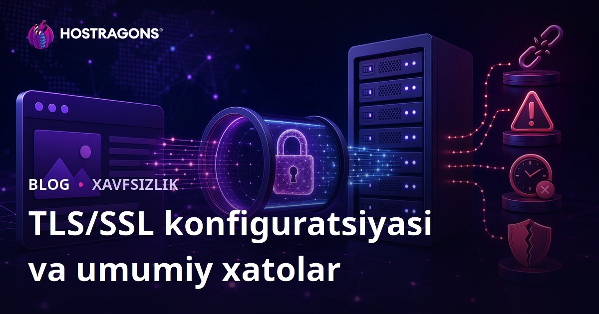 TLS/SSL konfiguratsiyasi va umumiy xatolar