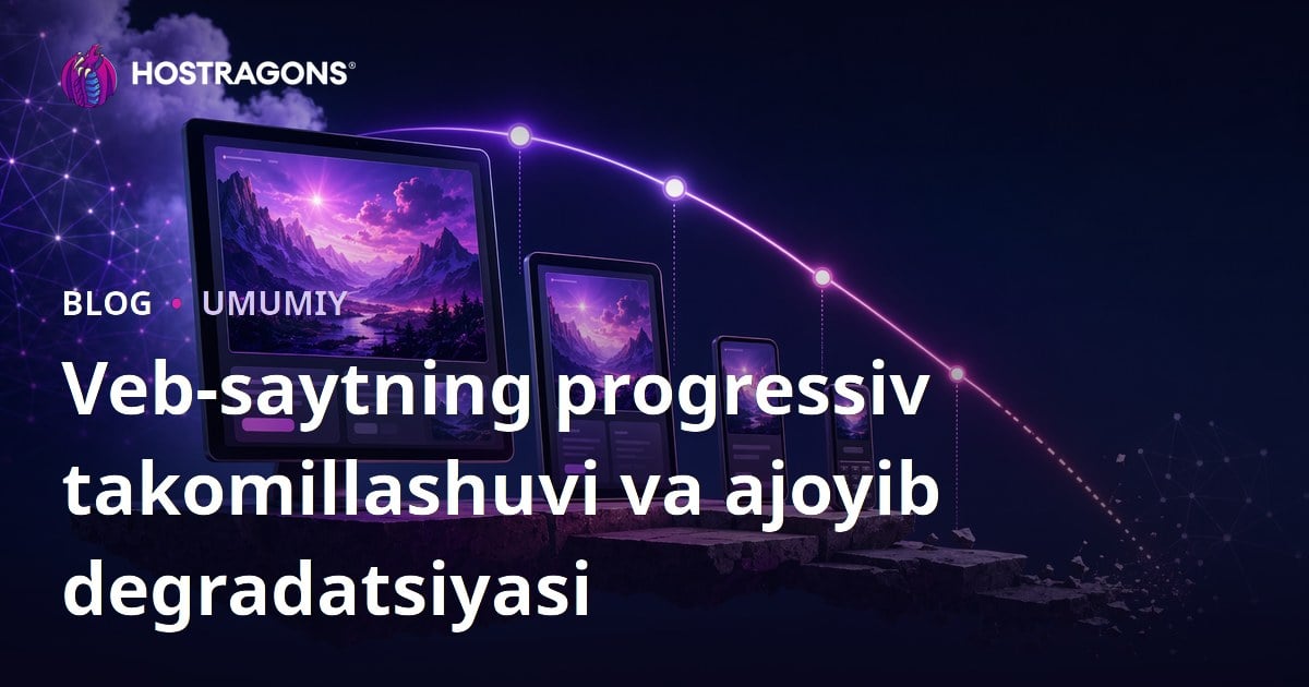 Veb-saytning progressiv takomillashuvi va ajoyib degradatsiyasi
