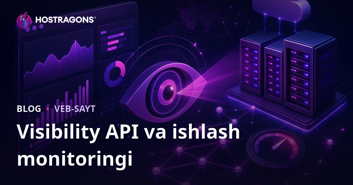 Visibility API va ishlash monitoringi