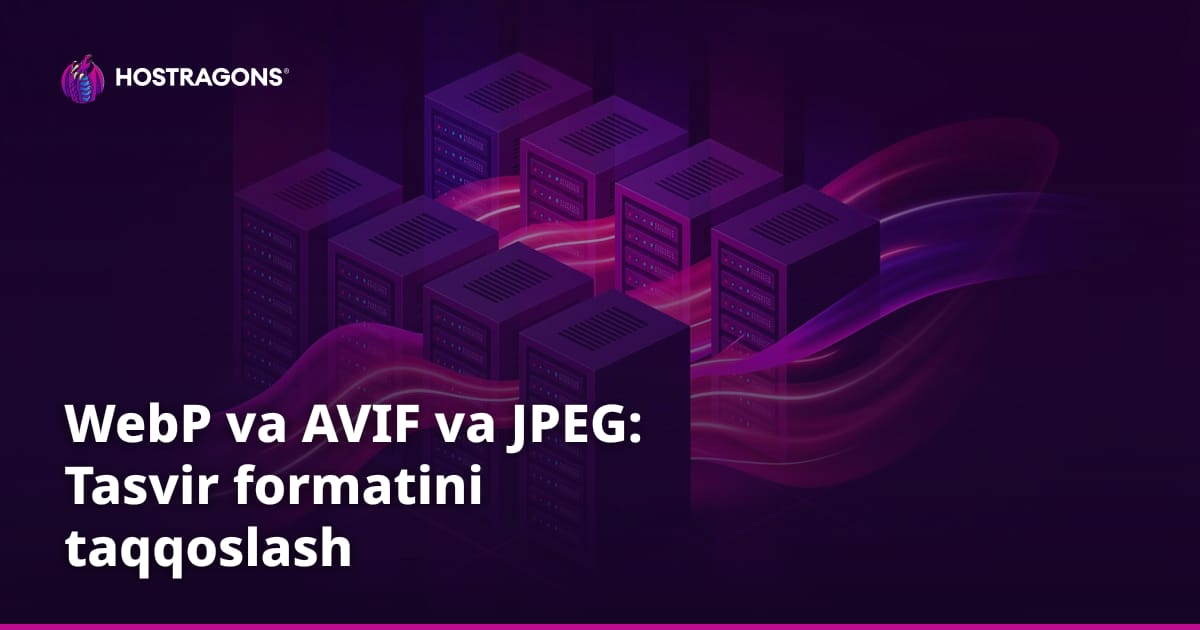 WebP va AVIF va JPEG: Tasvir formatini taqqoslash
