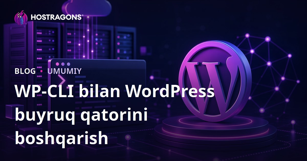WP-CLI bilan WordPress buyruq qatorini boshqarish