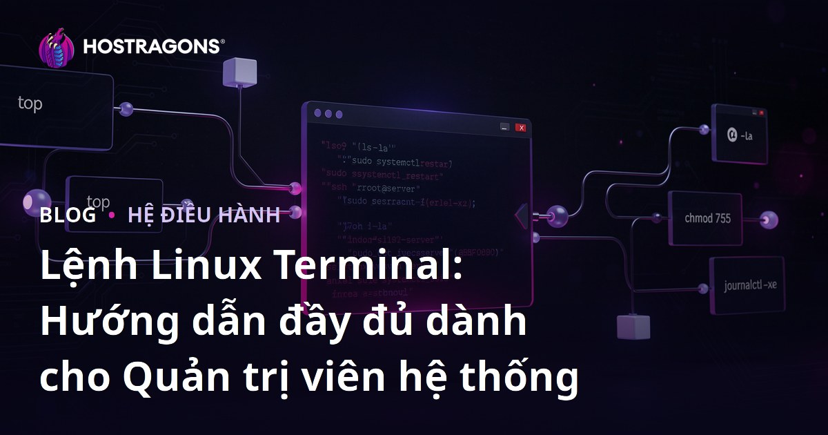 Lệnh Linux Terminal: Hướng dẫn đầy đủ dành cho Quản trị viên hệ thống