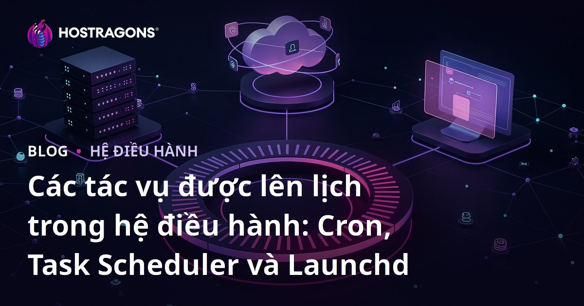 Các tác vụ được lên lịch trong hệ điều hành: Cron, Task Scheduler và Launchd