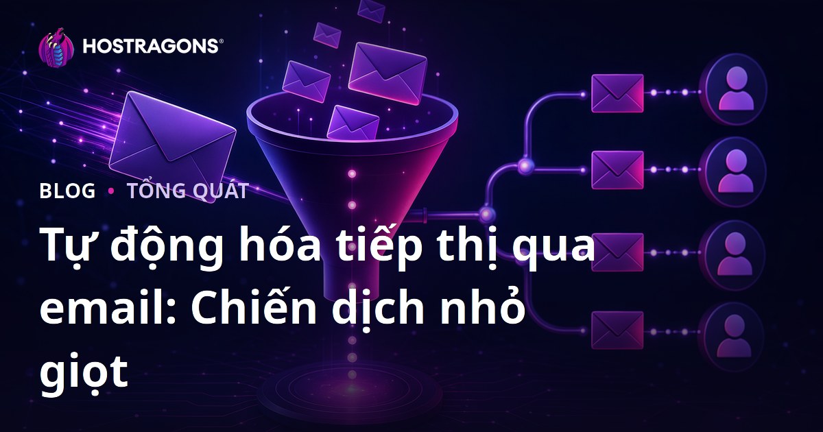 Tự động hóa tiếp thị qua email: Chiến dịch nhỏ giọt