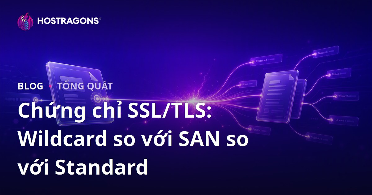 Chứng chỉ SSL/TLS: Wildcard so với SAN so với Standard