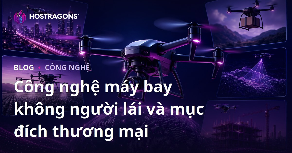 Công nghệ máy bay không người lái và mục đích thương mại