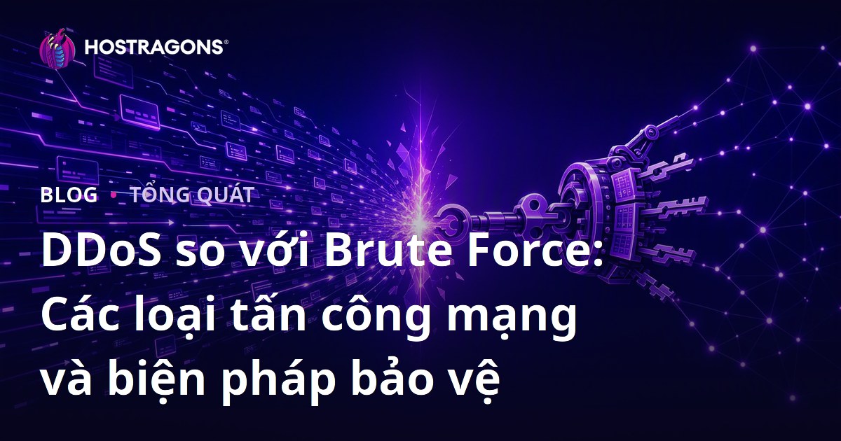 DDoS so với Brute Force: Các loại tấn công mạng và biện pháp bảo vệ
