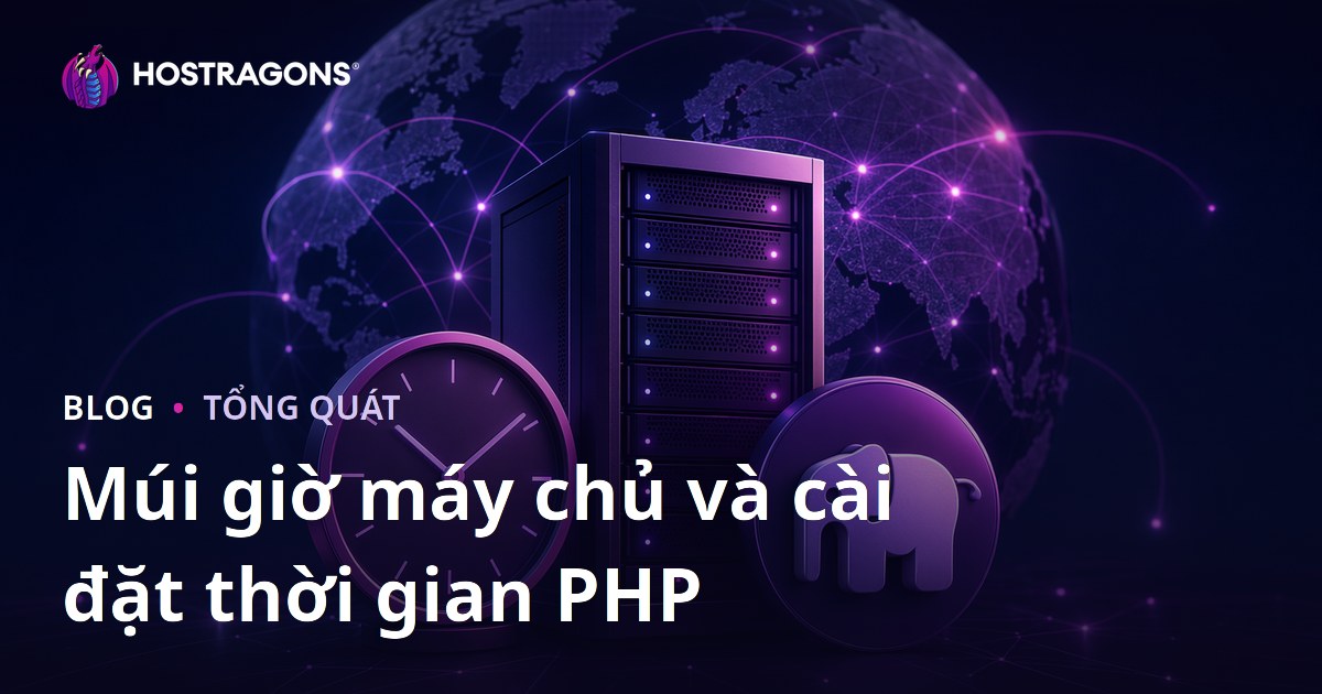 Múi giờ máy chủ và cài đặt thời gian PHP