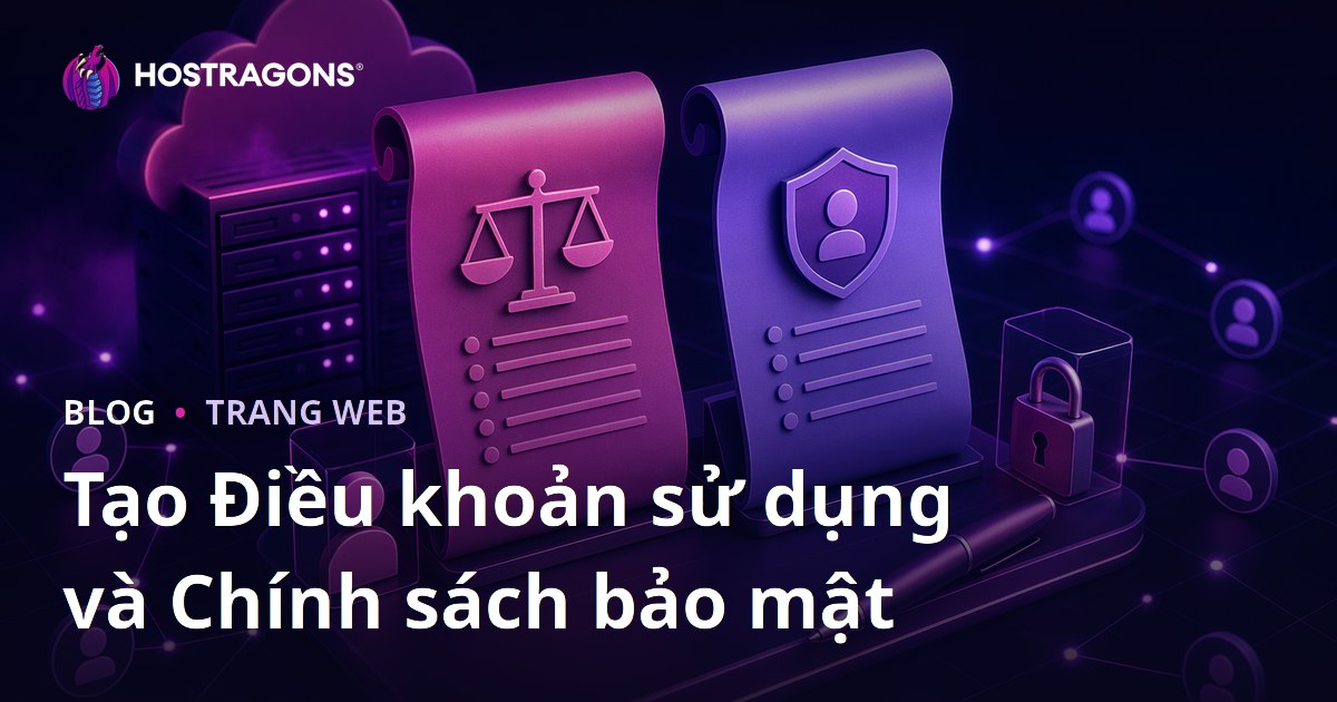 Tạo Điều khoản sử dụng và Chính sách bảo mật