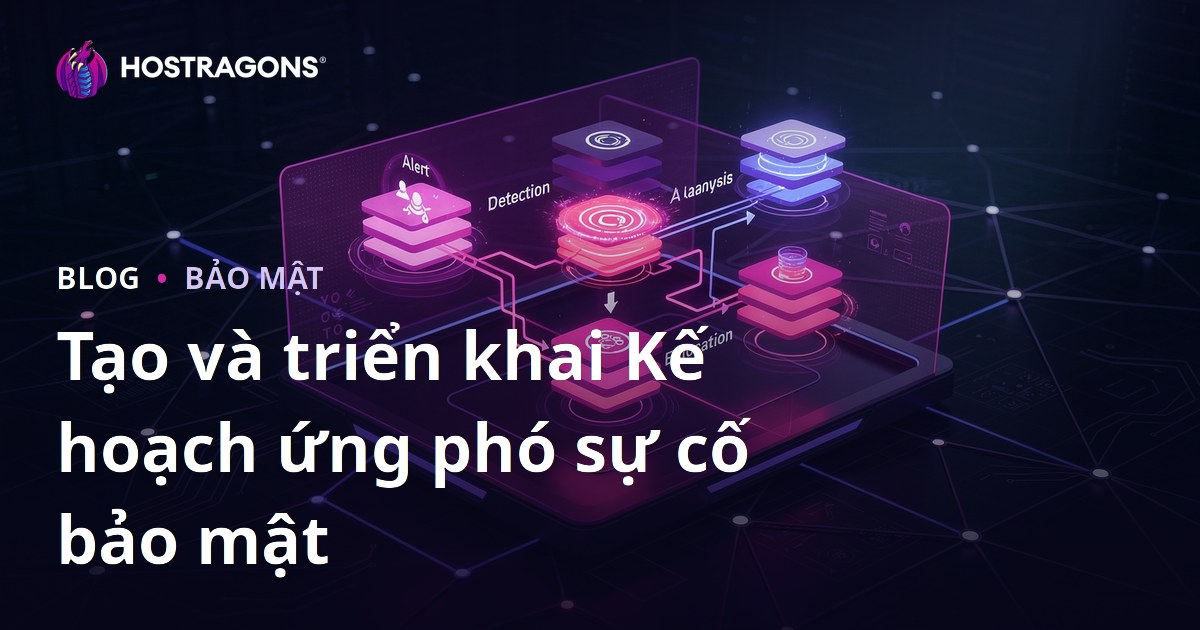 Tạo và triển khai Kế hoạch ứng phó sự cố bảo mật