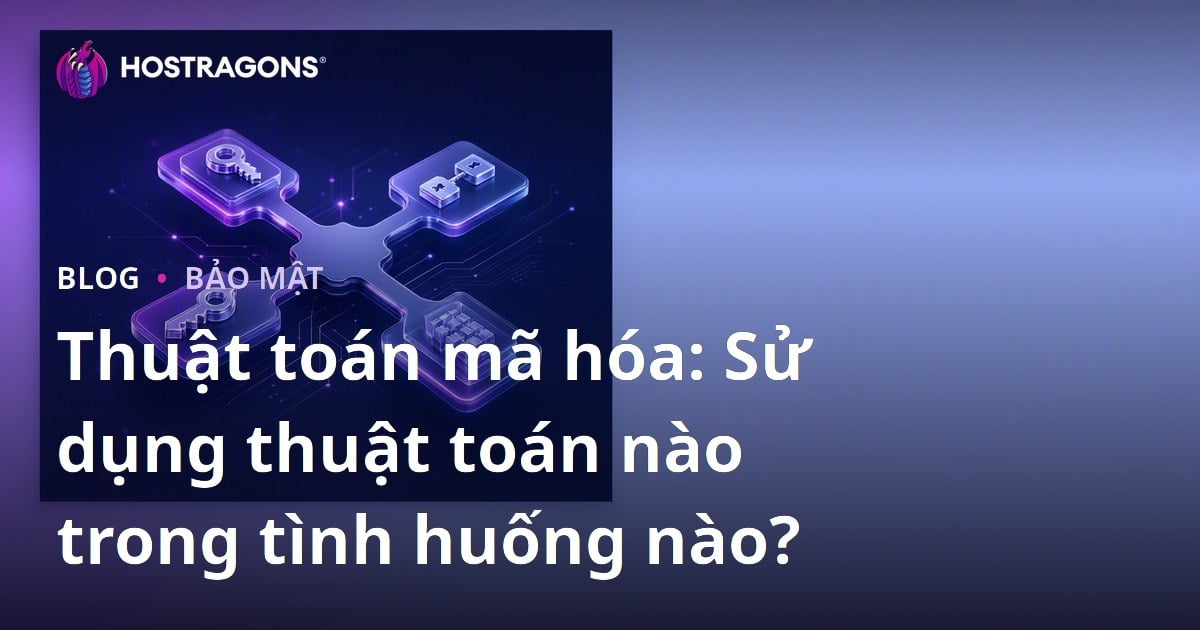 Thuật toán mã hóa: Sử dụng thuật toán nào trong tình huống nào?