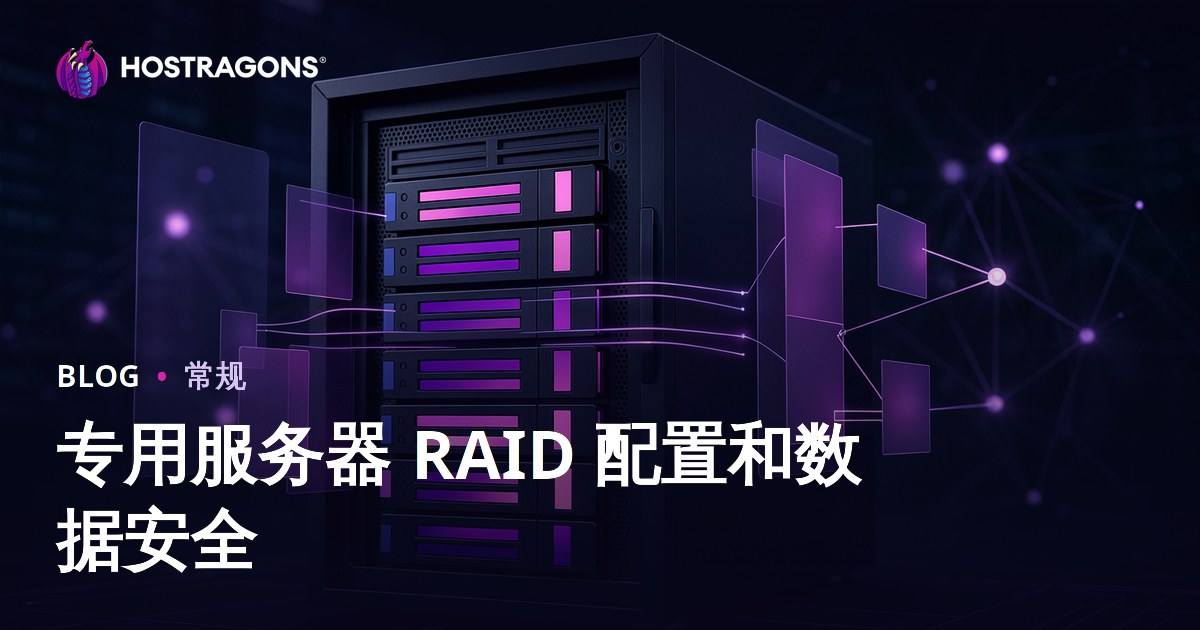 专用服务器 RAID 配置和数据安全