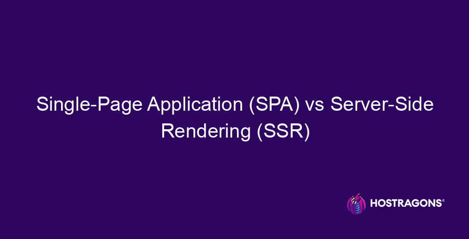Single-Page-Anwendung (SPA) im Vergleich zu serverseitigem Rendering (SSR) 2 Single Page Application SPA vs. Server Side Rendering SSR 10198 Eine Single-Page-Application (SPA) ist eine Art von Webanwendung, die bei Verwendung über einen Webbrowser die vorhandene Seite dynamisch aktualisiert, anstatt nach dem ersten Laden neue HTML-Seiten vom Server anzufordern. Dieser Ansatz zielt darauf ab, eine optimierte und schnellere Benutzererfahrung zu bieten. Bei herkömmlichen mehrseitigen Anwendungen muss für jeden Klick oder jede Aktion eine neue Seite vom Server geladen werden, während SPAs bestimmte Teile der Seite aktualisieren, indem sie nur die erforderlichen Daten (in der Regel im JSON- oder XML-Format) verwenden.