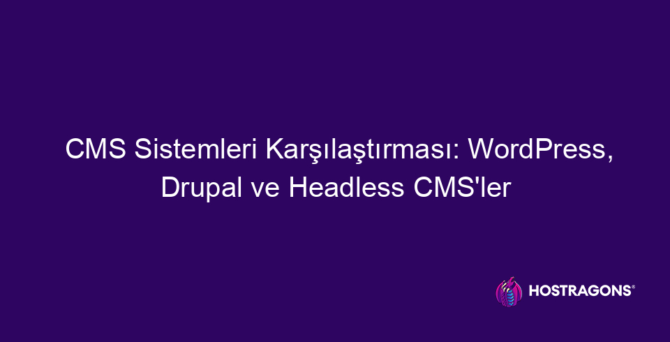 Σύγκριση συστημάτων CMS: WordPress, Drupal και Headless CMS 2 Σύγκριση συστημάτων cms wordpress drupal και headless cms 10200 Στο άρθρο μας στο blog προσφέρουμε μια εις βάθος ματιά στον κόσμο των Συστημάτων CMS. Συγκρίνουμε δημοφιλείς επιλογές όπως το WordPress, το Drupal και το Headless CMS, εξετάζοντας τα βασικά χαρακτηριστικά, τα δυνατά σημεία και τις αδυναμίες του καθενός. Κατά την αξιολόγηση των καλύτερων εναλλακτικών CMS όσον αφορά το SEO για το 2023, αγγίζουμε επίσης μεθόδους για τη βελτίωση της εμπειρίας χρήστη και τα μέτρα ασφαλείας στα συστήματα CMS. Επισημαίνοντας τι πρέπει να λάβετε υπόψη κατά την επιλογή ενός CMS, στοχεύουμε να σας βοηθήσουμε να αποφασίσετε ποιο CMS ταιριάζει καλύτερα στις συγκεκριμένες ανάγκες σας. Αυτός ο περιεκτικός οδηγός θα σας βοηθήσει να αυξήσετε την επιτυχία του ιστότοπού σας επιλέγοντας το σωστό CMS.