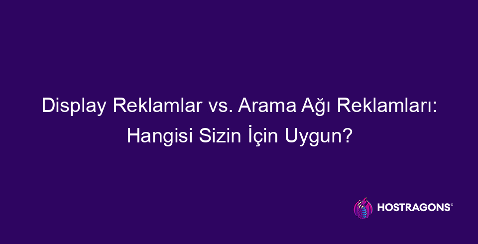 Quảng cáo hiển thị so với quảng cáo trên mạng tìm kiếm: Loại nào phù hợp với bạn? 2 quảng cáo hiển thị so với quảng cáo tìm kiếm, loại nào phù hợp với bạn 9682 Bài đăng trên blog này sẽ xem xét sự khác biệt giữa Quảng cáo hiển thị và Quảng cáo mạng tìm kiếm, đóng vai trò quan trọng trong các chiến lược tiếp thị kỹ thuật số và loại nào phù hợp hơn với bạn. Trong khi giải thích Quảng cáo hiển thị là gì, cách thức hoạt động và những lợi thế chính của chúng, những lợi ích của Quảng cáo trên Mạng tìm kiếm cũng được nêu chi tiết. Bài viết so sánh tác động của cả hai loại quảng cáo này đối với đối tượng mục tiêu và đưa ra các mẹo để tạo ra chiến lược Quảng cáo hiển thị thành công. Bài viết nêu bật những điểm cần cân nhắc khi sử dụng Quảng cáo hiển thị và những cách tốt nhất để tiếp cận đối tượng mục tiêu, đồng thời đưa ra dự đoán về tương lai của cả hai mô hình quảng cáo. Hướng dẫn toàn diện này nhằm mục đích giúp bạn tận dụng tối đa ngân sách tiếp thị của mình.