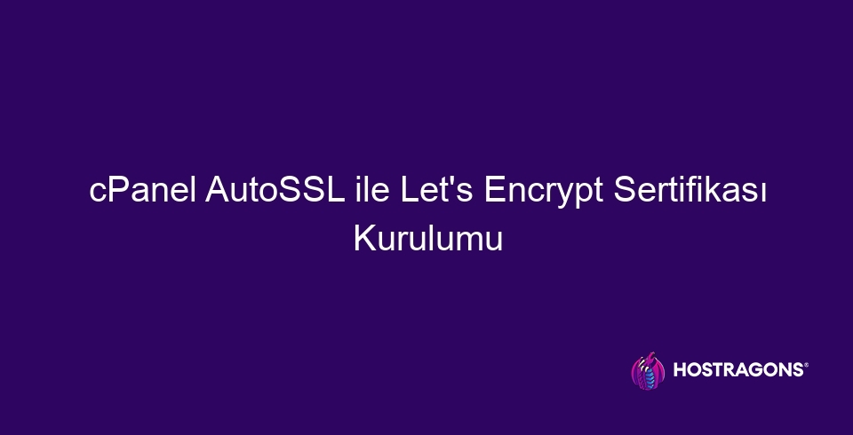 Sertifikat o'rnatishni cPanel AutoSSL 2 bilan shifrlaymiz cPanel AutoSSL 10691 bilan Let's Encrypt sertifikatini o'rnatish Ushbu blog postida veb-saytingizni himoya qilishning oson va samarali usuli bo'lgan cPanel AutoSSL yordamida Let's Encrypt sertifikatini qanday o'rnatish haqida batafsil ma'lumot beriladi. Bu cPanel AutoSSL nima ekanligini, nima uchun muhimligini va sertifikatni o'rnatishda qanday qadamlarni bajarish kerakligini bosqichma-bosqich tushuntiradi. Unda Let's Encrypt ning ishlash tamoyillari, AutoSSL-ni o'rnatishning afzalliklari, o'rnatishdan keyingi bosqichlar va yuzaga kelishi mumkin bo'lgan xatolarni hal qilish yo'llari qamrab olingan. Shuningdek, u muqobil sertifikat provayderlari, HTTPS foydalanish statistikasi, cPanel AutoSSL foydalanish bo'yicha maslahatlar va moslashtirilgan infratuzilmalar bo'yicha tushunchalarga ham to'xtalib o'tadi. Ushbu qo'llanma veb-saytingizni osongina HTTPS ga o'tkazish va foydalanuvchi xavfsizligini yaxshilashga yordam beradi.