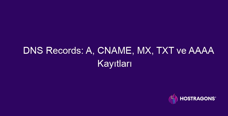 DNS Records: A, CNAME, MX, TXT ve AAAA Kayıtları 38 Rekordy DNS, rekordy CNAME, MX, TXT i AAAA 10627. Ten wpis na blogu zawiera kompleksowe informacje na temat rekordów DNS, fundamentu internetu. Zaczynając od pytania „Czym są rekordy DNS?”, szczegółowo omówimy różne typy rekordów DNS. Poznając podstawowe funkcje i cechy rekordów A, zagłębimy się również w zasady i zastosowania rekordów CNAME. Dokładnie omówimy również rekordy MX, które są kluczowe dla routingu poczty e-mail, oraz funkcje i zastosowania rekordów TXT i AAAA. Ten przewodnik będzie cennym źródłem wiedzy dla każdego, kto chce poznać podstawy rekordów DNS.
