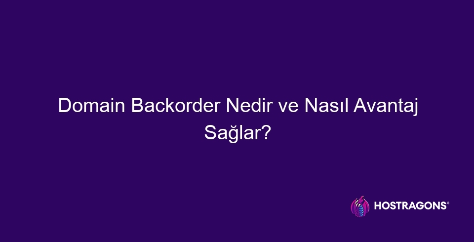 Domain Backorder Nedir ve Nasıl Avantaj Sağlar? 18 د ډومین بیک آرډر کول څه شی دی او دا تاسو ته څنګه ګټه رسوي؟ 10026 د ډومین بیک آرډر کول د هغه ډومین نوم د نیولو پروسه ده چې د بل چا لخوا راجستر شوی مګر تمه کیږي چې د درزونو له لارې راشي. د ډومین بیک آرډر سره، تاسو کولی شئ د لومړي ځل لپاره د هغه ډومین نوم ادعا کولو سره ګټه ترلاسه کړئ چې تاسو یې غواړئ که چیرې دا شتون ولري. پدې بلاګ پوسټ کې، موږ به په بشپړه توګه وڅیړو چې د ډومین بیک آرډر کول څه شی دی، د هغې ګټې، د بریالیتوب کچه، پروسه، عام غلطۍ، او د غوښتنلیک ګامونه. موږ به تاسو سره د ډیری پوښتل شویو پوښتنو ځوابولو او د بریالي ډومین بیک آرډر ستراتیژۍ ته اړتیا تشریح کولو سره د راټیټ شوي ډومینونو سره د نیولو چانس زیاتولو کې هم مرسته وکړو. په نهایت کې، تاسو به زده کړئ چې څنګه د ډومین بیک آرډر کولو لخوا وړاندیز شوي فرصتونو څخه ګټه پورته کړئ او څه په پام کې ونیسئ.