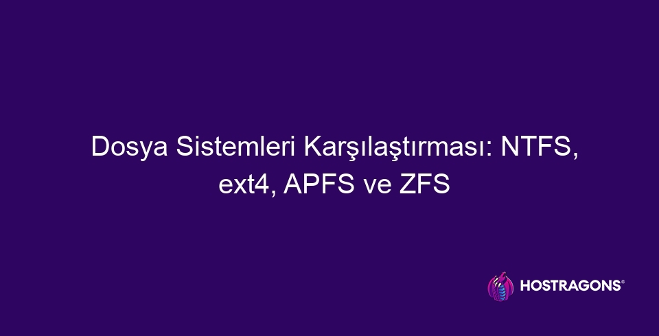 ಫೈಲ್ ಸಿಸ್ಟಮ್ಗಳ ಹೋಲಿಕೆ: NTFS, ext4, APFS ಮತ್ತು ZFS 26 ಫೈಲ್ ಸಿಸ್ಟಮ್ ಹೋಲಿಕೆ NTFS, EXT4, APFS, ಮತ್ತು ZFS 9915 ಈ ಬ್ಲಾಗ್ ಪೋಸ್ಟ್ ವಿಭಿನ್ನ ಫೈಲ್ ಸಿಸ್ಟಮ್ಗಳಾದ NTFS, ext4, APFS ಮತ್ತು ZFS ಗಳನ್ನು ಹೋಲಿಸುತ್ತದೆ, ಪ್ರತಿಯೊಂದರ ಪ್ರಮುಖ ವೈಶಿಷ್ಟ್ಯಗಳು, ಅನುಕೂಲಗಳು ಮತ್ತು ಬಳಕೆಯ ಪ್ರದೇಶಗಳನ್ನು ವಿವರವಾಗಿ ಪರಿಶೀಲಿಸುತ್ತದೆ. ಇದು ಫೈಲ್ ಸಿಸ್ಟಮ್ಗಳು, ಅವುಗಳ ಮೂಲ ಪರಿಕಲ್ಪನೆಗಳು, NTFS ನ ಅನುಕೂಲಗಳು, ext4 ನ ಕಾರ್ಯಕ್ಷಮತೆ, APFS ನ ನವೀನ ವೈಶಿಷ್ಟ್ಯಗಳು ಮತ್ತು ZFS ನ ಹೆಚ್ಚಿನ ಸಾಮರ್ಥ್ಯದ ವಾಸ್ತುಶಿಲ್ಪವನ್ನು ಒಳಗೊಂಡಿದೆ. ಫೈಲ್ ಸಿಸ್ಟಮ್ಗಳ ನಡುವಿನ ಪ್ರಮುಖ ವ್ಯತ್ಯಾಸಗಳನ್ನು ಹೈಲೈಟ್ ಮಾಡಲಾಗಿದೆ ಮತ್ತು ಡೇಟಾ ಸುರಕ್ಷತೆಗಾಗಿ ಫೈಲ್ ಸಿಸ್ಟಮ್ ಆಯ್ಕೆಯ ಪ್ರಾಮುಖ್ಯತೆಯನ್ನು ಒತ್ತಿಹೇಳಲಾಗಿದೆ. ಲೇಖನವು ತಜ್ಞರ ಅಭಿಪ್ರಾಯಗಳನ್ನು ಸಹ ಒಳಗೊಂಡಿದೆ, ಓದುಗರಿಗೆ ಅವರ ಅಗತ್ಯಗಳಿಗೆ ಹೆಚ್ಚು ಸೂಕ್ತವಾದ ಫೈಲ್ ಸಿಸ್ಟಮ್ ಅನ್ನು ನಿರ್ಧರಿಸಲು ಮಾರ್ಗದರ್ಶನ ನೀಡುತ್ತದೆ.