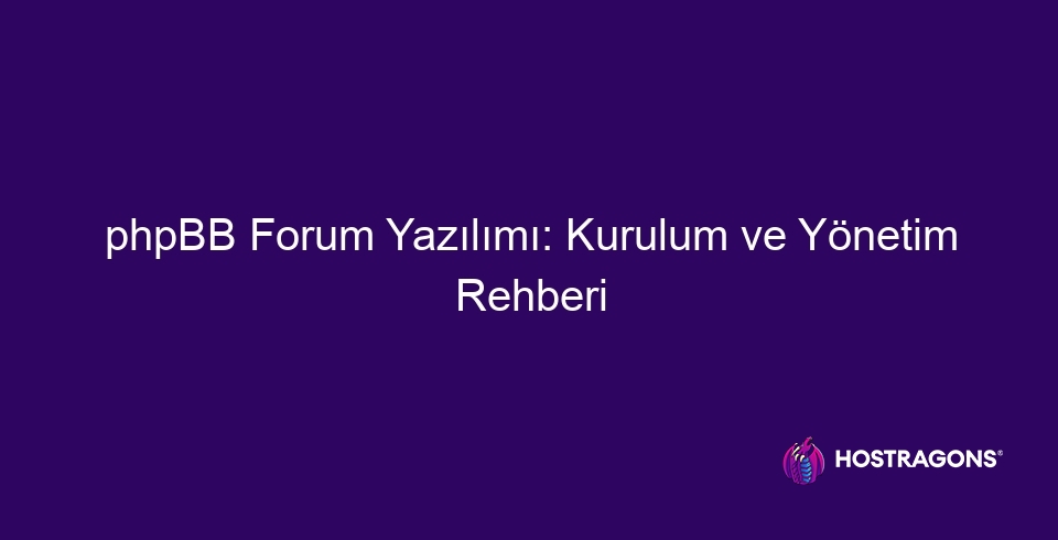 phpBB Forum Yazılımı: Kurulum ve Yönetim Rehberi 2 phpbb forum yazilimi kurulum ve yonetim rehberi 10715 Bu kapsamlı rehber, popüler forum yazılımı phpBB Forum'u derinlemesine inceliyor. phpBB Forum'un ne olduğu, neden tercih edilmesi gerektiği gibi temel bilgilerin yanı sıra adım adım kurulum süreci ve temel yönetim araçları detaylıca anlatılıyor. Ayrıca, forumunuzu geliştirecek eklentiler ve modüller, güvenlik önlemleri ve SEO optimizasyonu konularına da değiniliyor. Başarılı bir phpBB Forum yönetimi için ipuçları sunularak, forumunuzu nasıl daha etkili hale getirebileceğiniz gösteriliyor. Rehberin sonunda, phpBB Forum kullanmanın avantajları vurgulanarak, bu platform ile nasıl başarılı bir topluluk oluşturabileceğiniz açıklanıyor.