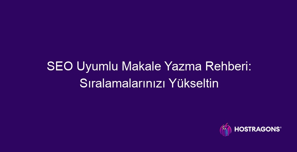 SEO Uyumlu Makale Yazma Rehberi: Sıralamalarınızı Yükseltin 34 د SEO دوستانه مقالې لیکلو لارښود: ستاسو درجه بندي لوړه کړئ 9720 د SEO دوستانه مقالې لیکل د هر هغه سوداګرۍ او فرد لپاره اړتیا ګرځیدلې چې په ډیجیټل نړۍ کې د شتون په لټه کې دي. د لټون انجنونه موخه لري چې د کاروونکو د لټون پوښتنو ته خورا اړونده او ارزښتناکه پایلې وړاندې کړي. له همدې امله، دا خورا مهمه ده چې ستاسو د ویب پاڼې مینځپانګه په اسانۍ سره د پوهیدو وړ وي او د لټون انجنونو لخوا ارزول کیدی شي. یو ښه اصلاح شوی مقاله ستاسو د ویب پاڼې درجه بندي د لټون انجن پایلو پاڼو (SERPs) کې ښه کوي، ډیر عضوي ترافیک راجلبوي، او تاسو سره د احتمالي پیرودونکو ته رسیدو کې مرسته کوي.